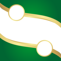 dourado verde curvado abstrato png