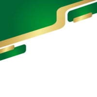 dourado verde curvado abstrato png