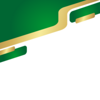 GOLDEN GREEN CURVED ABSTRACT png