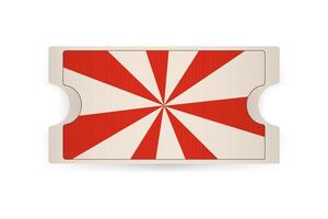 set realistic ticket,voucher coupon retro circus carvanaval, fair template with shadow vector