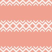 Traditional Ethnic ikat motif fabric pattern background.Embroidery Ethnic pattern pink pastel rose pink background pattern cute wallpaper. Abstract,illustration.Texture,frame,decoration. vector