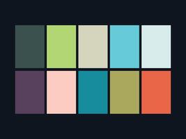 color palette set design template multi color vector