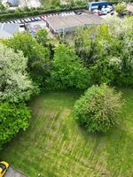 Aerial View of Residential District of Strood Town of Rochester, England United Kingdom. April 20th, 2024 photo