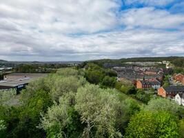 Aerial View of Residential District of Strood Town of Rochester, England United Kingdom. April 20th, 2024 photo