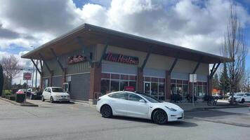 Tim Hortons restaurant Strip mall or shopping plaza in Sunnyside neighbourhood Tim Hortons Surrey video