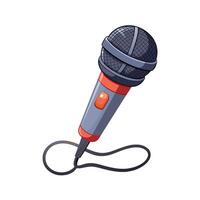 Stylish voice-recoding microphone vector