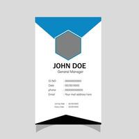 Multipurpose Company ID Card Template,Company Id Card. vector