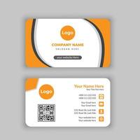 modern and clean professional business card template vector