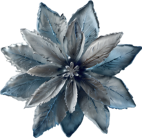 Enchanted frost flower, clipart for decoration. Ai-Generated. png