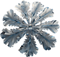 Enchanted frost flower, clipart for decoration. Ai-Generated. png