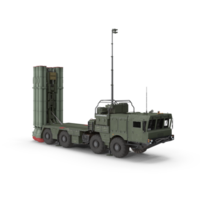 realistisch 3d isometrische s300, s400 raket systeem. lang reeks oppervlakte naar lucht en anti-ballistisch raket systeem. leger voertuig, mobiel oppervlakte naar lucht raket systeem, de spyder raket roer systeem png