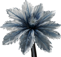 Enchanted frost flower, clipart for decoration. Ai-Generated. png