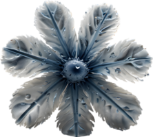 verzaubert Frost Blume, Clip Art zum Dekoration. KI-generiert. png