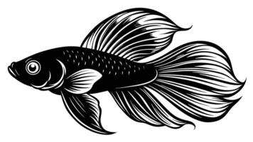 Bette Fish Illustration for Your Design Needs vector