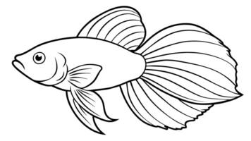 Bette Fish Illustration for Your Design Needs vector