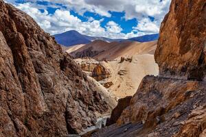 Himalayan landscape in Himalayas mountains photo