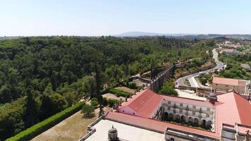 ville de tomar, le Portugal. templier Château et couvent de Christ video