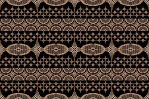 Geometric ethnic oriental seamless pattern. Axtec style embroidery floral pixel art background design for fabric, clothing, textile, scarf, wallpaper, table runner, wrapping, print, sarong vector
