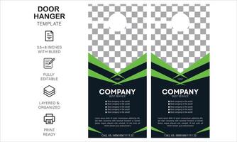 door hanger design template vector