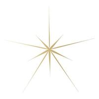 oro estrella brillar icono. dorado futurista formas.navidad estrellas iconos parpadea desde fuegos artificiales vector