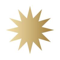 Gold Star sparkle icon. Golden Futuristic shapes.Christmas stars icons. Flashes from fireworks vector