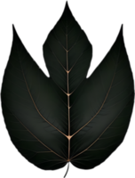 An image of a stylized leaf. AI-Generated. png