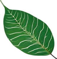 An image of a stylized leaf. AI-Generated. png