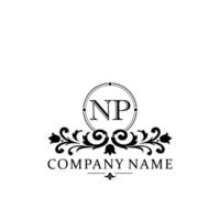 Initial letter NP simple and elegant monogram design template logo vector