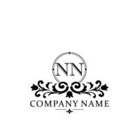 Initial letter NN simple and elegant monogram design template logo vector