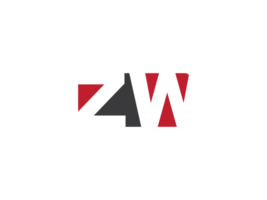 iniziale png Z W logo Immagine, premio forma Z W png logo icona vettore