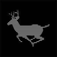 deer line vector logo template