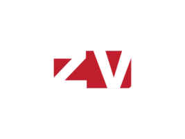 Initiale png zv Logo Bild, Prämie gestalten zv png Logo Symbol Vektor