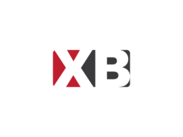 monogram fyrkant xb png logotyp, minimal kreativ xb logotyp brev design