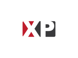 monograma cuadrado xp png logo, mínimo creativo xp logo letra diseño