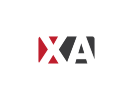 Monogram Square Xa Png Logo, Minimal Creative XA Logo Letter Design