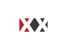 monogram plein xx PNG logo, minimaal creatief xx logo brief ontwerp