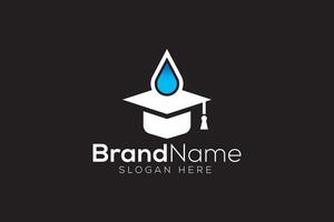 Water Drop grad Logo design vector template