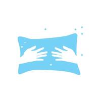 almohada logo, cama y dormir diseño, vector ilustración de sueño icono