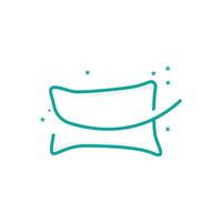 Pillow Logo, Bed and Sleep Design, Vector Illustration of Dream Icon