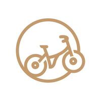 bicicleta logo, vehículo vector, bicicleta silueta icono, sencillo diseño inspiración vector