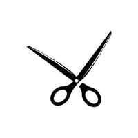 Scissors Logo, Shaver Vector, Simple Barber Shop Design, Icon, Background, Symbol, Template vector