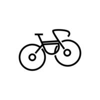 Bicycle Logo, Vehicle Vector, Bicycle Silhouette Icon, Simple Design Inspiration vector