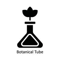 Botanical Tube  Vector Solid Icon Design illustration. Nature and ecology Symbol on White background EPS 10 File