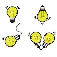 light bulb illustration template for your design vector