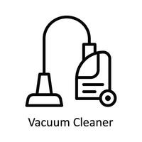 Vacuum Cleaner Vector outline Icon Design illustration. Kitchen and home  Symbol on White background EPS 10 File