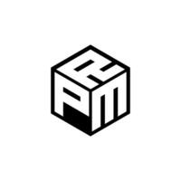 PMR letter logo design in illustration. Vector logo, calligraphy designs for logo, Poster, Invitation, etc.