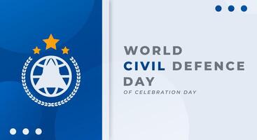 World Civil Defence Day Celebration Vector Design Illustration for Background, Poster, Banner, Advertising, Greeting Card