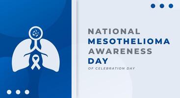 National Mesothelioma Awareness Day Celebration Vector Design Illustration for Background, Poster, Banner, Advertising, Greeting Card