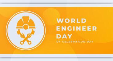 World Engineers Day Celebration Vector Design Illustration for Background, Poster, Banner, Advertising, Greeting Card