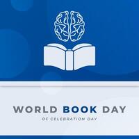 World Book Day Celebration Vector Design Illustration for Background, Poster, Banner, Advertising, Greeting Card